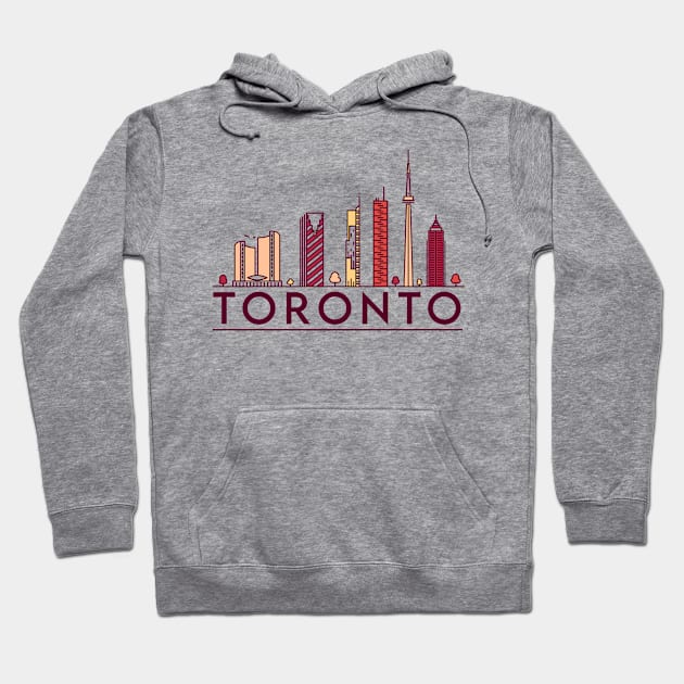 Toronto cityscape Hoodie by SerenityByAlex